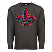 Smoke louisiana fleur de lis Premium Sweatshirt - BarkalooDesign