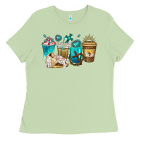 Matcha jesus coffee cups Ladies Tee - texasbilliewilder
