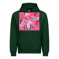 Forest Green cancer awareness american flag Urban Hoodie - CowGirlArtShop