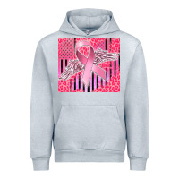 Heather Grey cancer awareness american flag Urban Hoodie - CowGirlArtShop