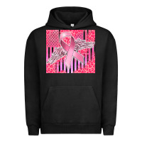 Pigment Black cancer awareness american flag Urban Hoodie - CowGirlArtShop