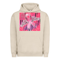 Pigment French Oak cancer awareness american flag Urban Hoodie - CowGirlArtShop