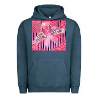 Pigment Midnight Navy cancer awareness american flag Urban Hoodie - CowGirlArtShop