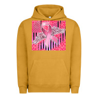 Pigment Peanut Butter cancer awareness american flag Urban Hoodie - CowGirlArtShop