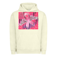 Pigment Pistachio cancer awareness american flag Urban Hoodie - CowGirlArtShop