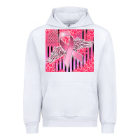 White cancer awareness american flag Urban Hoodie - CowGirlArtShop