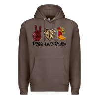 Coffee Peace Love Rodeo Premium Hoodie - Bettercallsaul