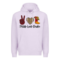 Lilac Peace Love Rodeo Premium Hoodie - Bettercallsaul