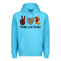 Ocean Blue Peace Love Rodeo Premium Hoodie - Bettercallsaul
