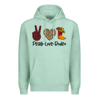 Seafoam Peace Love Rodeo Premium Hoodie - Bettercallsaul