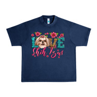 Navy love shih tzus Urban Heavy Tee - Artiststas