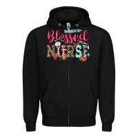Black blessed nurse Zipper Hoodie - NancyCooperArtShop