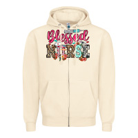 Sandshell blessed nurse Zipper Hoodie - NancyCooperArtShop