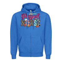 True Royal blessed nurse Zipper Hoodie - NancyCooperArtShop