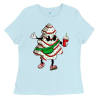 Baby Blue little debbie christmas tree cakes Ladies Tee - Zillion Design Studio