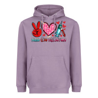Lavender peace love phlebotomy Heavyweight Hoodie - Artiststas