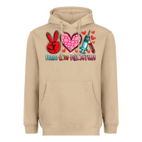 Mushroom peace love phlebotomy Heavyweight Hoodie - Artiststas