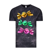 Cloud Black colorful candies Vintage Tee - AdoDesignShop