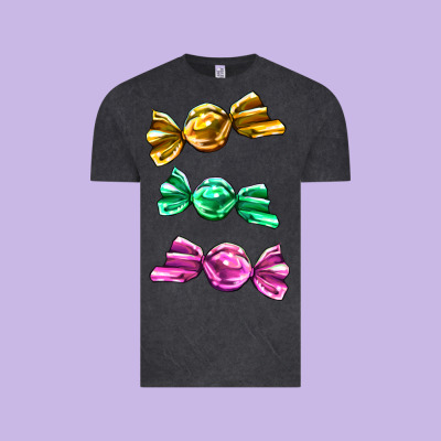 Colorful Candies Vintage Tee Designed By Adodesignshop