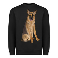 Black german shepherd Heavyweight Sweatshirt - JahusDesignShop