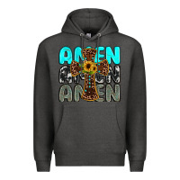 Charcoal Heather amen Premium Hoodie - JahusDesignShop