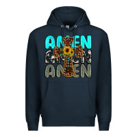 Navy amen Premium Hoodie - JahusDesignShop