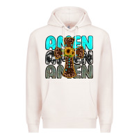 Pale Pink amen Premium Hoodie - JahusDesignShop