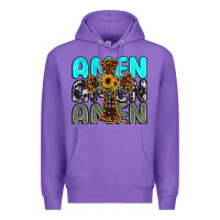 Purple amen Premium Hoodie - JahusDesignShop