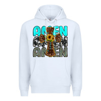 White amen Premium Hoodie - JahusDesignShop