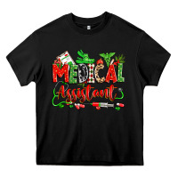 Black christmas medical assistant Heavy Core Tee - Zillion Design Studio