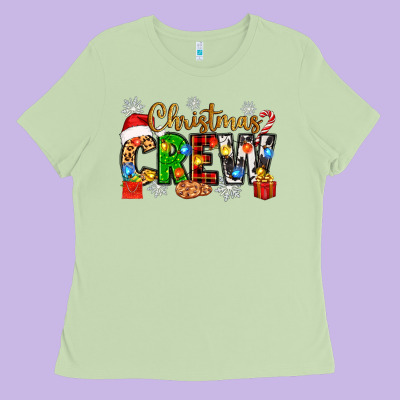 Christmas Crew Ladies Tee Designed By Zillion Design Studio