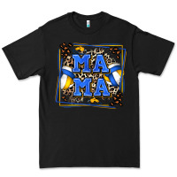 Black volleyball mama with leopard Premium Tee - Zillion Design Studio