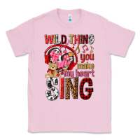 Bubblegum Pink wild thing you make my heart sing Classic Tee - NancyCooperArtShop