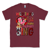 Burgundy wild thing you make my heart sing Classic Tee - NancyCooperArtShop