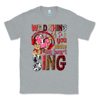 Heather Grey wild thing you make my heart sing Classic Tee - NancyCooperArtShop