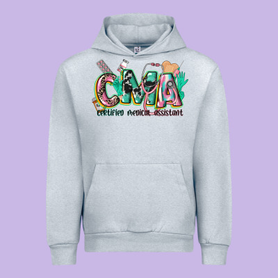 Certified Medical Assistant Urban Hoodie Designed By Cowgirlartshop