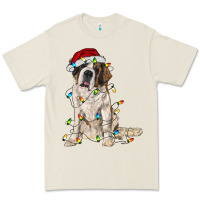 Bone saint bernard with christmas lights Premium Tee - RanaPortraitStore