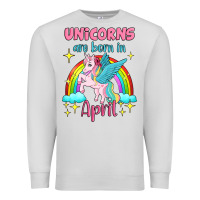 Dove Grey unicorns are born in april Premium Sweatshirt - Jasminsmagicworld