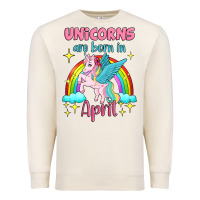 Sandshell unicorns are born in april Premium Sweatshirt - Jasminsmagicworld
