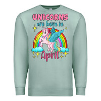 Seafoam unicorns are born in april Premium Sweatshirt - Jasminsmagicworld