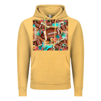 Vintage Mustard football leopard cowhide Vintage Hoodie - JahusDesignShop