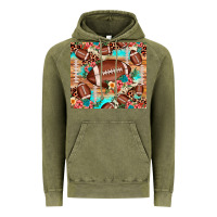 Vintage Olive football leopard cowhide Vintage Hoodie - JahusDesignShop