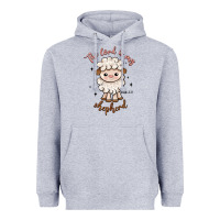 Heather Grey the lord is my shepherd Heavyweight Hoodie - Artiststas