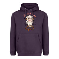 Plum the lord is my shepherd Heavyweight Hoodie - Artiststas