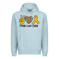 Blue Mist Peace Love Cure Premium Hoodie - Bettercallsaul