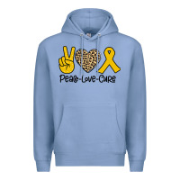 Colony Blue Peace Love Cure Premium Hoodie - Bettercallsaul