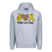 Heather Grey Peace Love Cure Premium Hoodie - Bettercallsaul