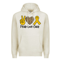 Oatmeal Heather Peace Love Cure Premium Hoodie - Bettercallsaul