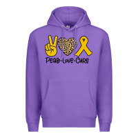Purple Peace Love Cure Premium Hoodie - Bettercallsaul