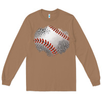 Toasted Coconut leopard baseball patch Long Sleeve Tee - Jasminsmagicworld